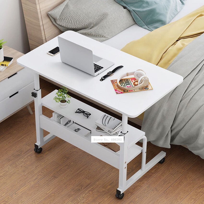 TaffHOME Meja Laptop Adjustable Portable Laptop Desk Tiga Tingkat - ND04 - Warm White