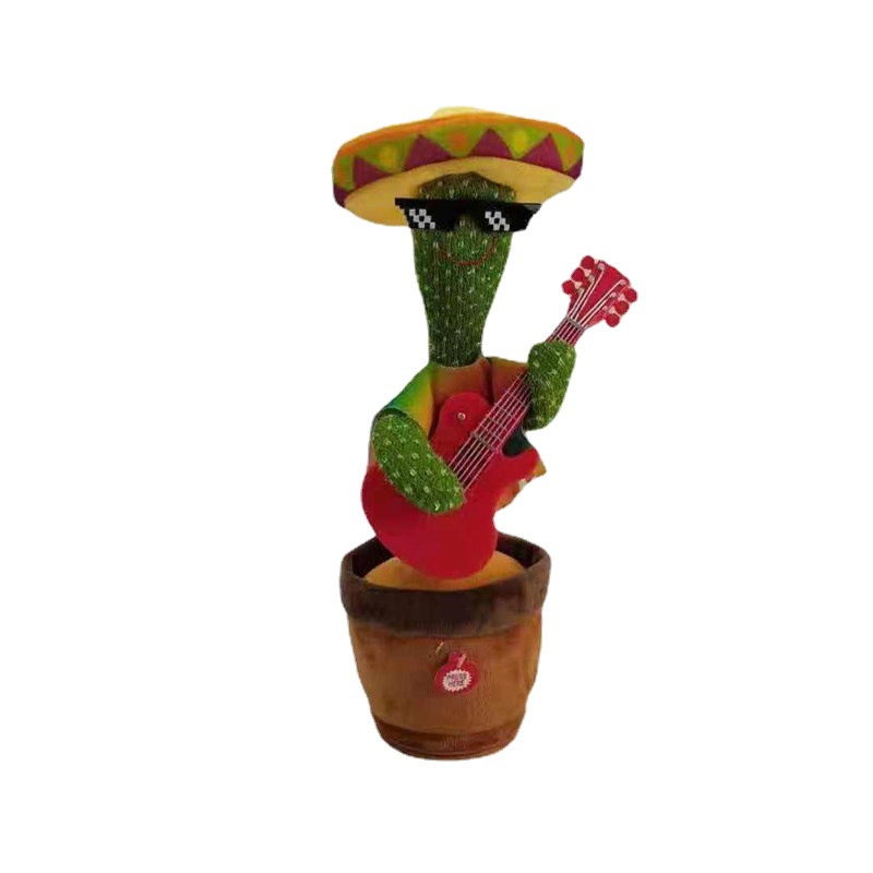 WE Mainan Boneka Kaktus LED Menari Music Dan Rekam Suara/Dancing Cactus Toy Dancing Cactus