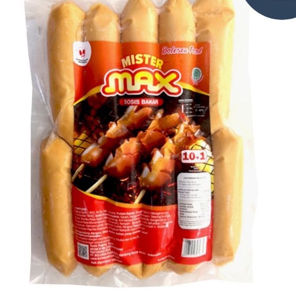 

Mister Max Sosis Bakar Ayam 10s 500gr