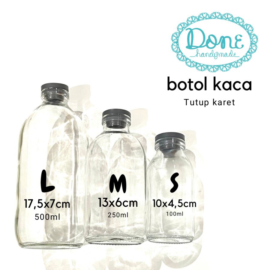 Botol kaca lokal botol kaca murah wadah craft