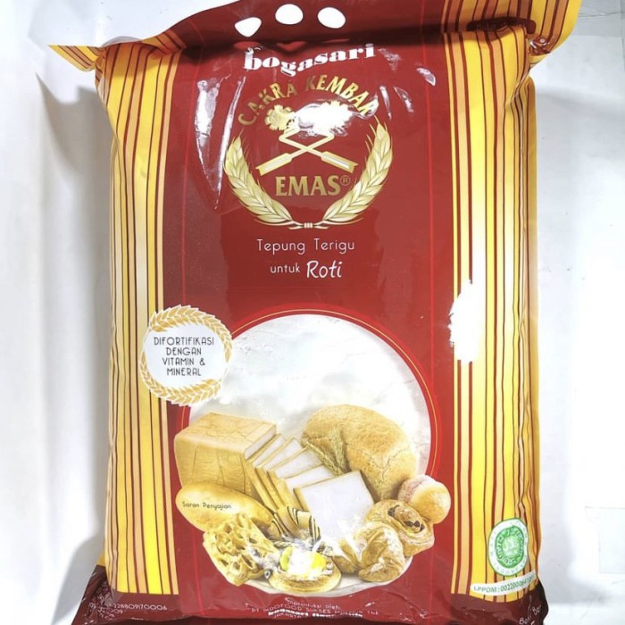 

✨COD✨ TEPUNG TERIGU CAKRA KEMBAR EMAS 5 KG