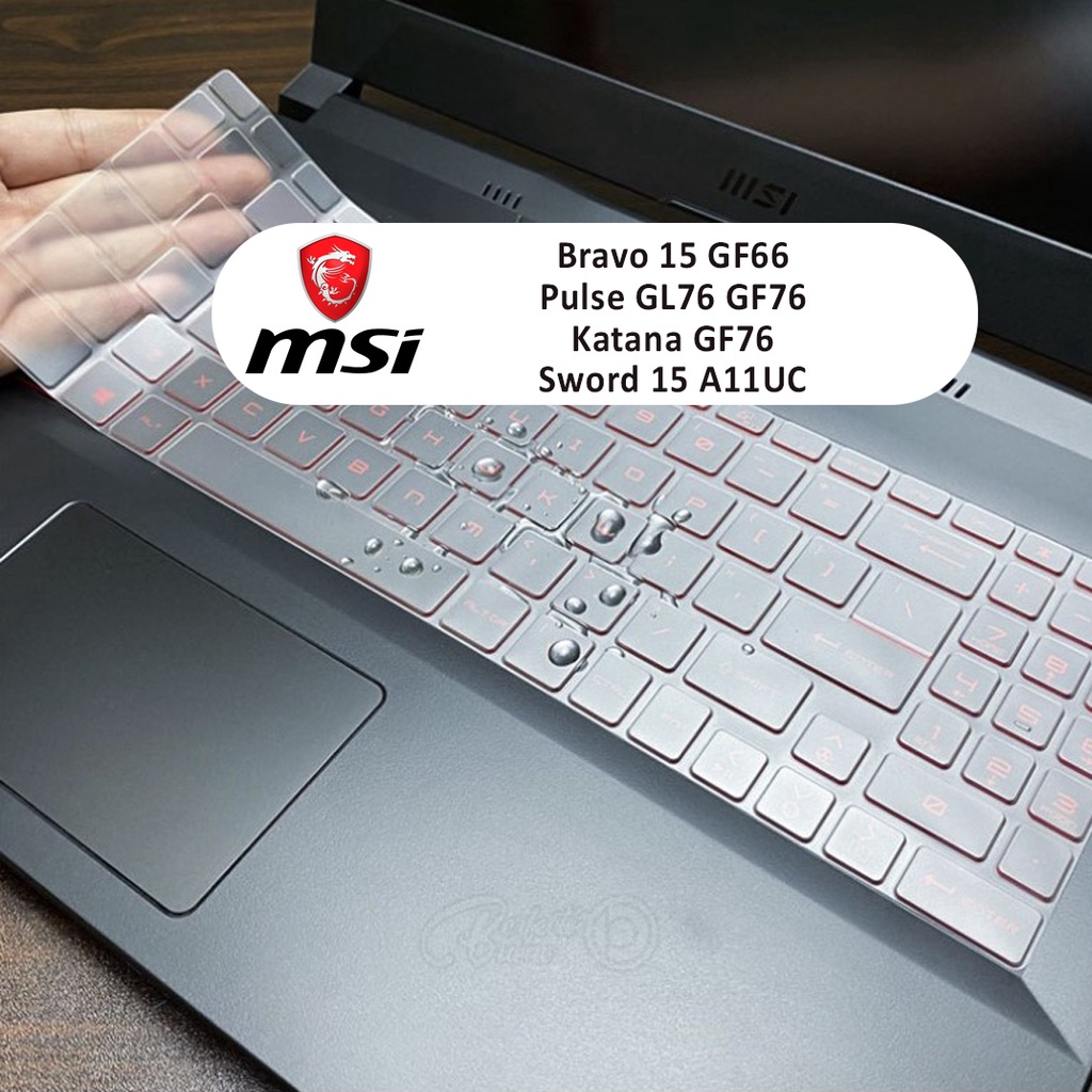 Pelindung Keyboard Untuk MSI Bravo15 GF66 Pulse GL76 GF76 GL66 Katana GF76 Sword 15 A11UC 15.6-inch Alpha 15 Amdvant