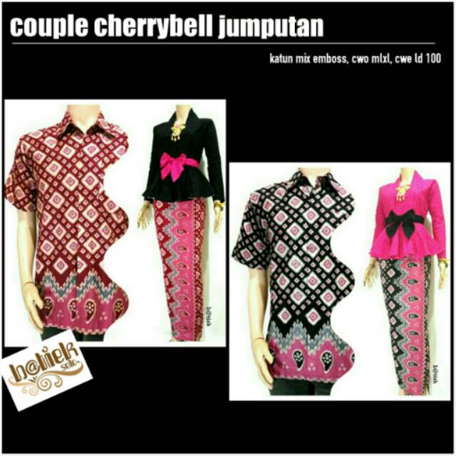 Couple Cherrybell Jumputan by Batiek solo