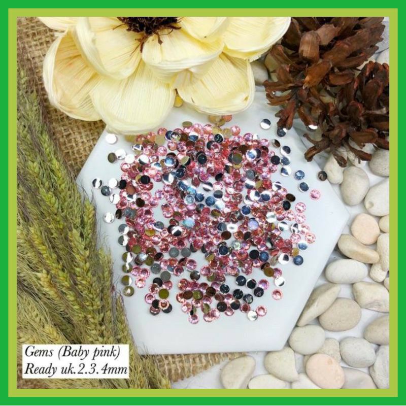 (-+1000) Rhinestone 3mm, Gemstone, manik manik berlian imitasi, henna/nailart