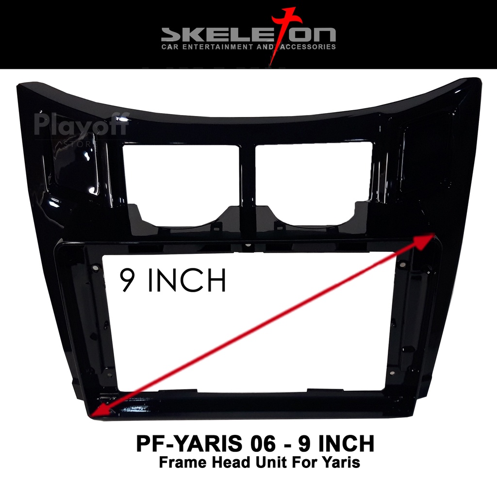 Frame Head Unit 9 inch Mobil Yaris Frame Android Skeleton