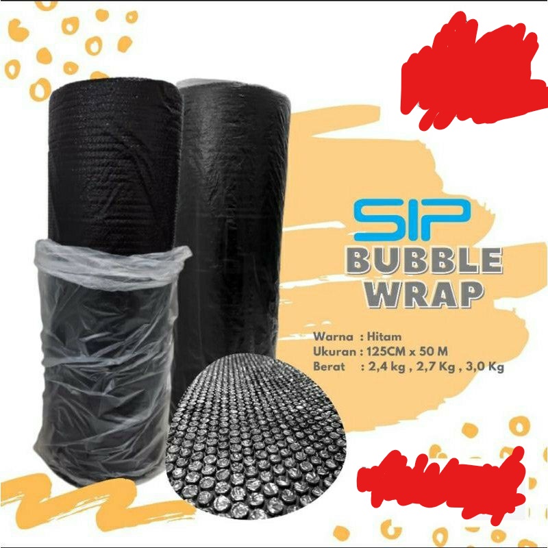 BUBBLE WRAP MERK SIP UKURAN 50MX125CM