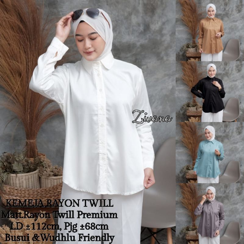 Kemeja Rayon Twill LD ±112cm //JF536