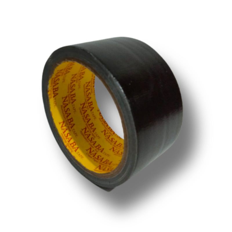 Lakban Kain Hitam /Lakban jilid / Cloth Tape Hitam besar 2 inch 48mm ×10m Faster