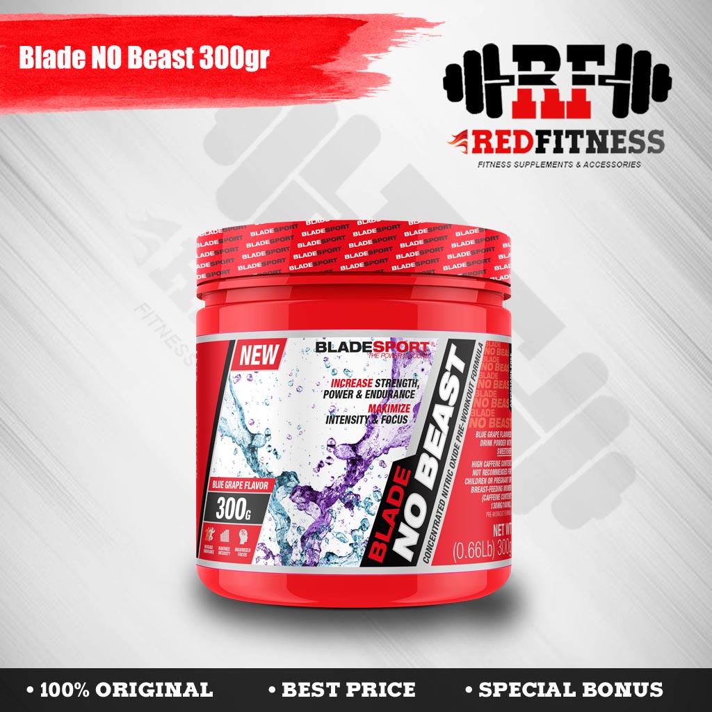 Blade Sport NO Beast 300gr (28 Serving) Pre Workout / Suplemen Penambah Tenaga 300 gr