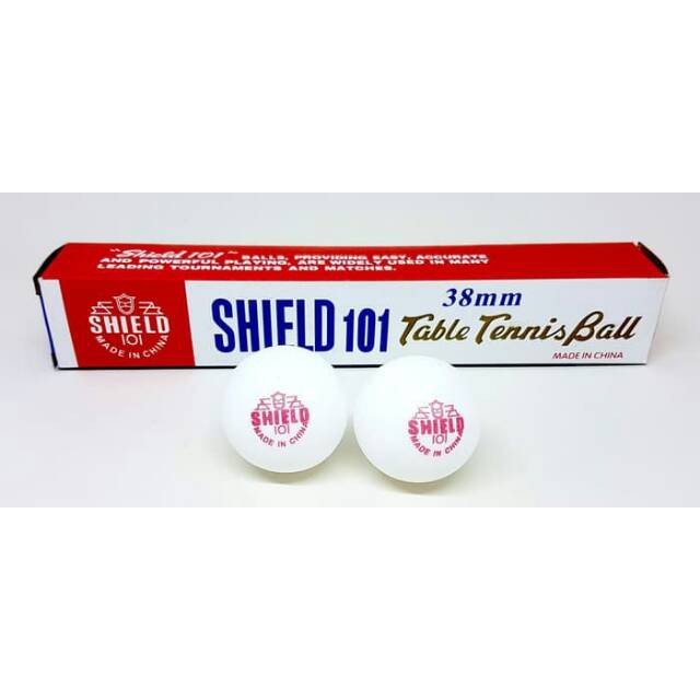 Bola Pingpong / Pimpong Tenis Meja Table Tennis Merek Shield 101 38 mm 1 pack isi 6 pcs