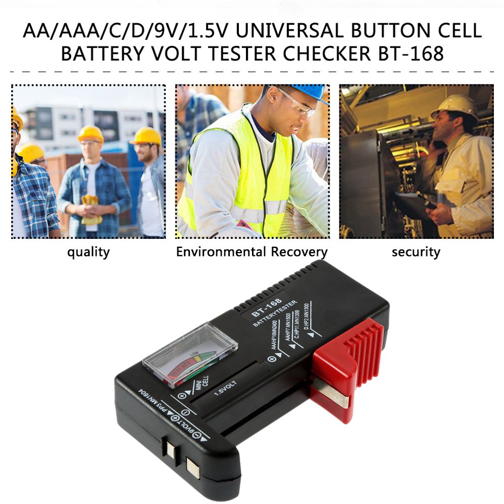 New AA//AAA//C//D//9V Universal Button Cell Batteries Battery Volt Checker Tester