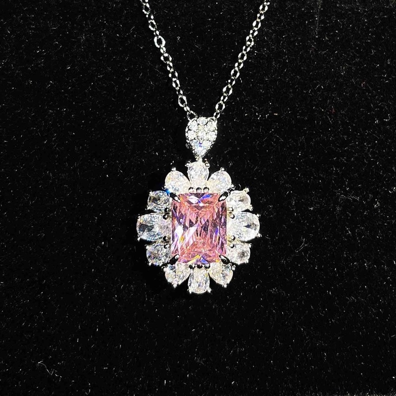 Luxury Jewelry Color Moissanite Jewelry Set