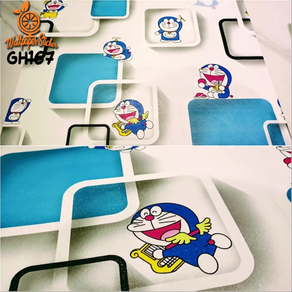 Wallpaper dinding Helo Kity Keropi / wallsticker doraemon hello kitty TERBAIK TERMURAH 45cm x 1m