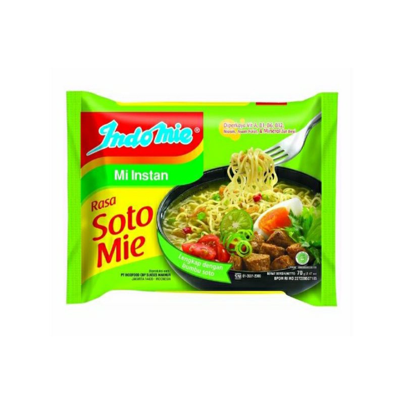 

Indomie Mi Instan Soto Mie 70gr