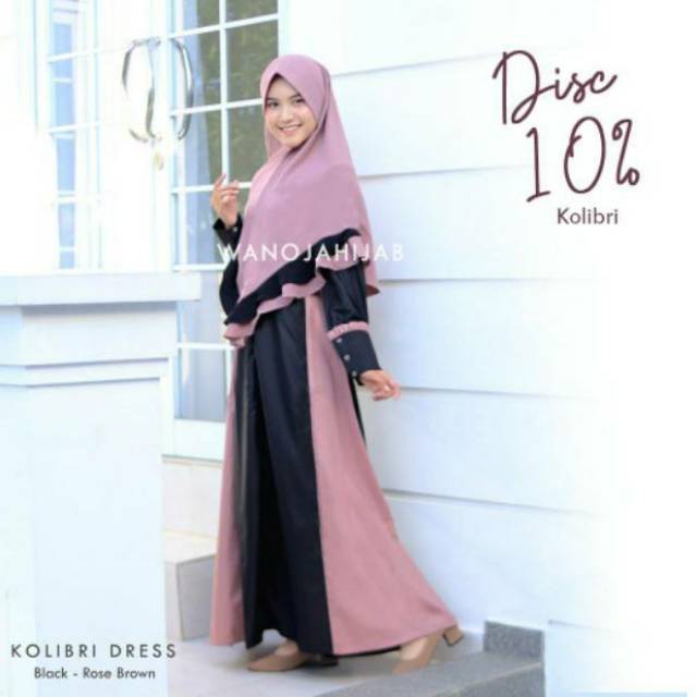 Gamis toyobo silk kolibri dress by wanoja hijab