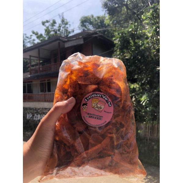 

keripik setan Asin dan gurih LEVEL 5