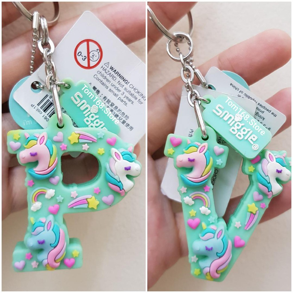 SMIGGLE SCENTED ALPHABET KEYRING