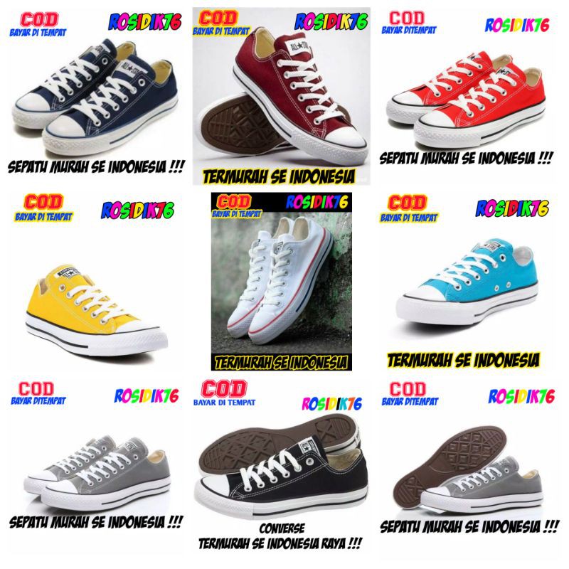 Jual Sepatu Converse All Star Bisa Cod Box Indonesia Shopee Indonesia