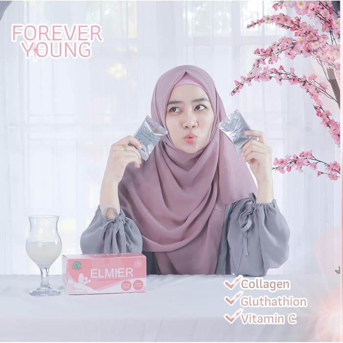SKK72 ELMIER FOREVER YOUNG COLLAGEN WHITENING PEMUTIH BADAN COLLAGEN