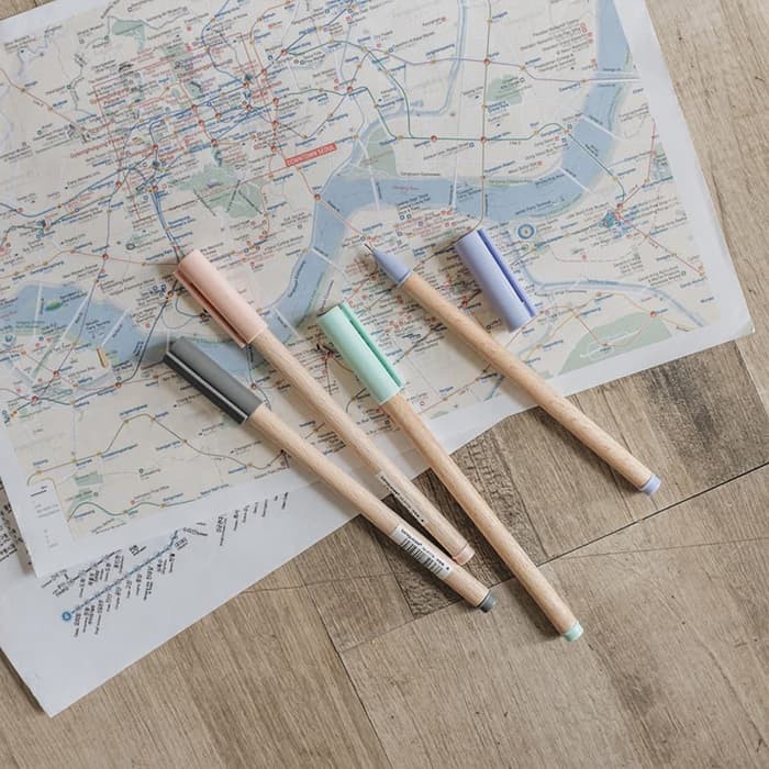 

nn Wood Style Gel Ink Pen / Puplen Gel / Pulpen Unik