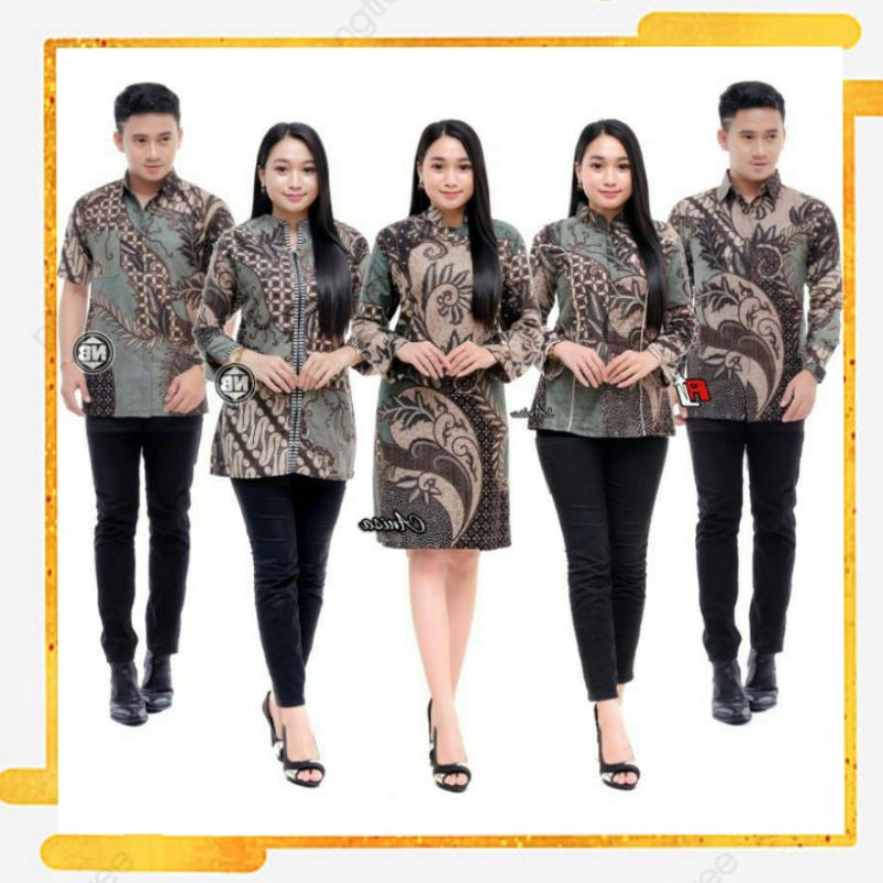 Maura Couple - Sania Ruffle Batik Couple ori Ndoro jowi DNT Garansi Termurah Shopee - Couple Aulia