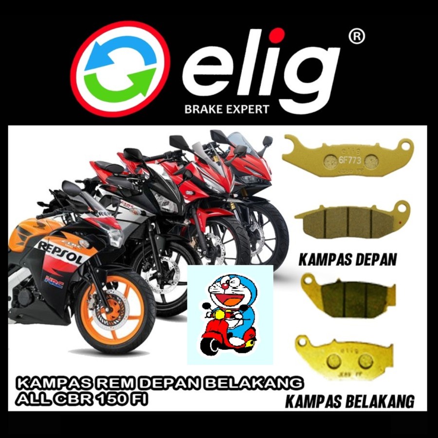 DR KAMPAS REM ELIG DEPAN BELAKANG K45G,K45,CB 150 R, CBR 150 F