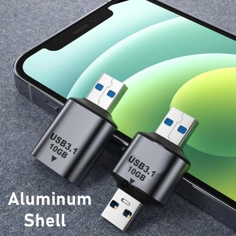 Adapter OTG USB Tipe C 10Gbps Transfer Data / Charger 5V Bahan Metal Untuk Smartphone / Tablet