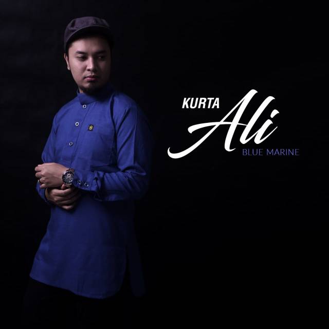 KURTA ALI BLUE MARINE BY ELMAKKY EXCLUSIVE | KURTA GAMIS EL MAKKY EXCLUSIVE