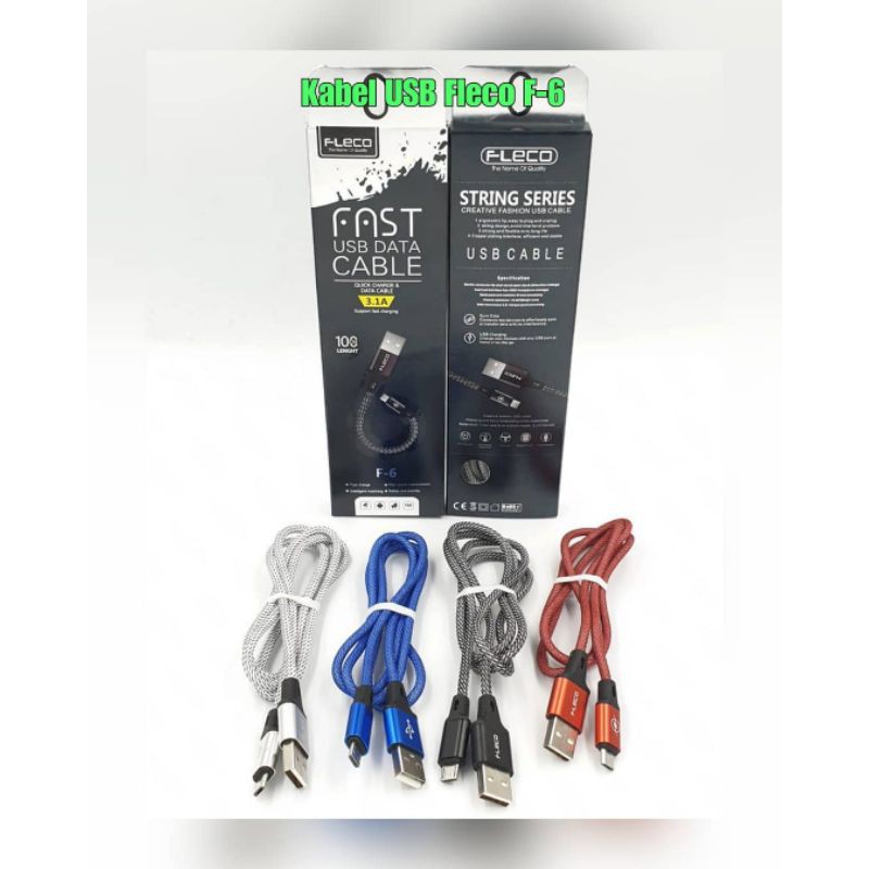 Kabel Micro USB Fleco F-6
