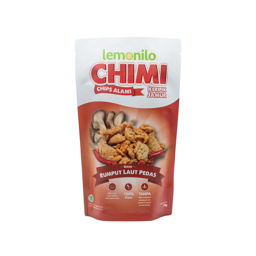 

PROMO LEMONILO CHIMI (CHIPS ALAMI) KERIPIK JAMUR RASA RUMPUT LAUT PEDAS TERMURAH