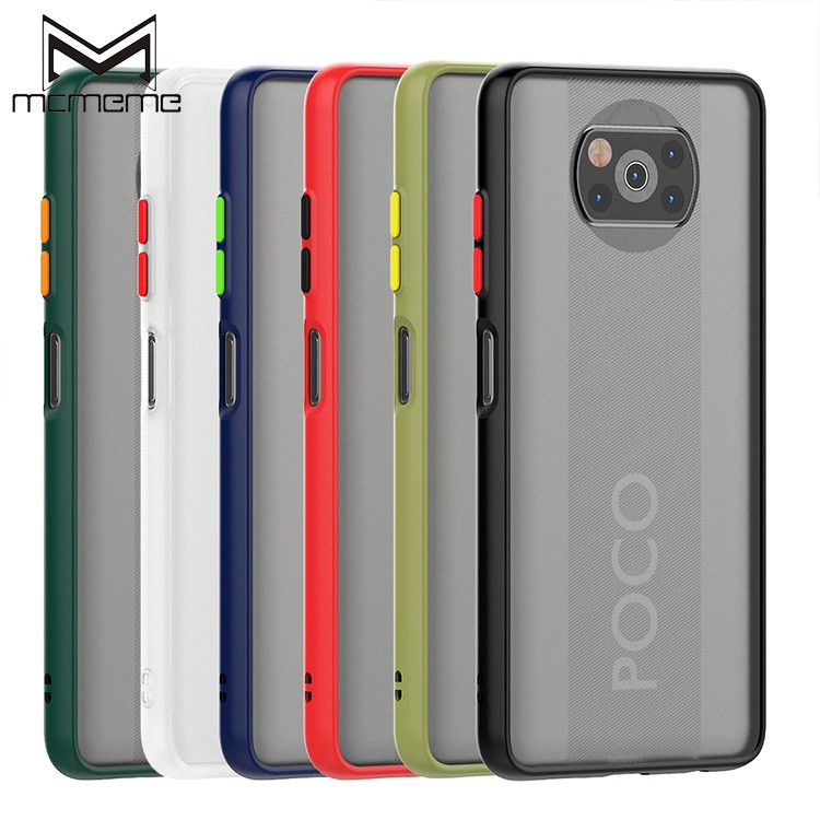 MATTE CLEAR SOFT TPU EDGE HARD PLASTIC XIOMI Xiaomi POCO