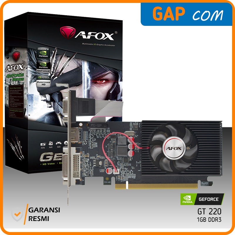 VGA Afox nVidia GeForce GT 220 1GB DDR3 - VGA GT220