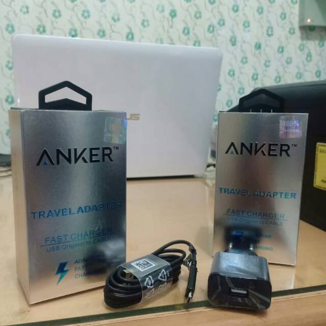 Promo ANKER / JM TECH Charger Micro Original 100% Quick Charger 3.0