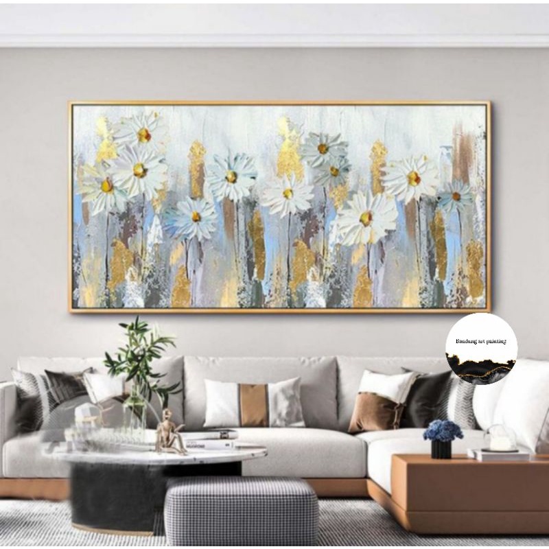 

lukisan bunga modern