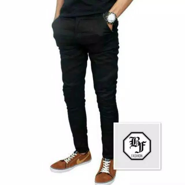  celana  chino panjang premium hitam  Shopee Indonesia