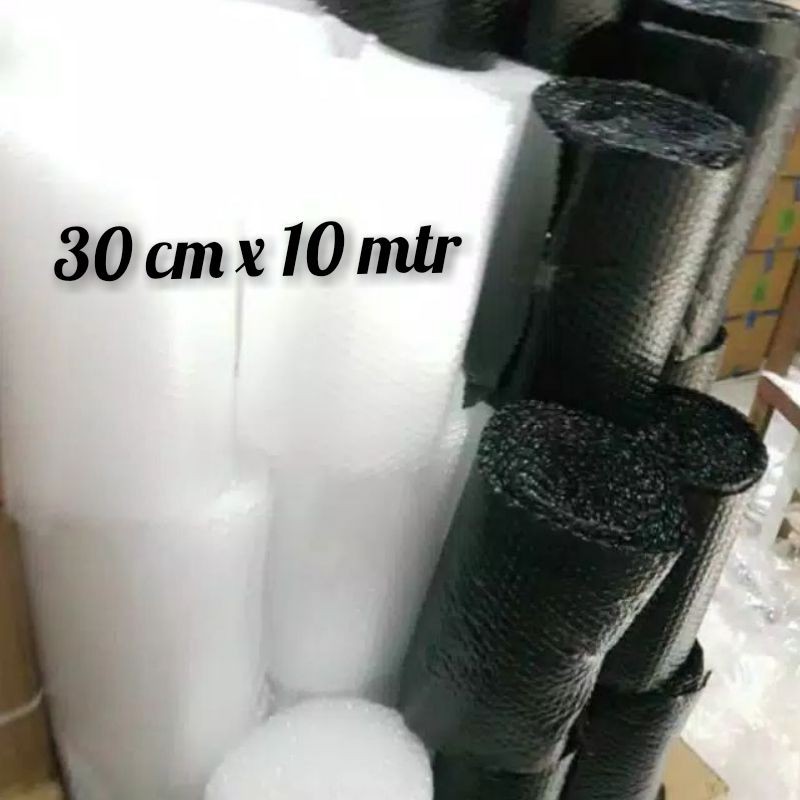 JNE /J&amp;T / WAHANA    BUBBLE WRAP // BUBBLE WRAP BABEL PUTIH HITAM  UK 100cmx125cm, 10mx30cm, 300cmx125cm. SY s18HU78