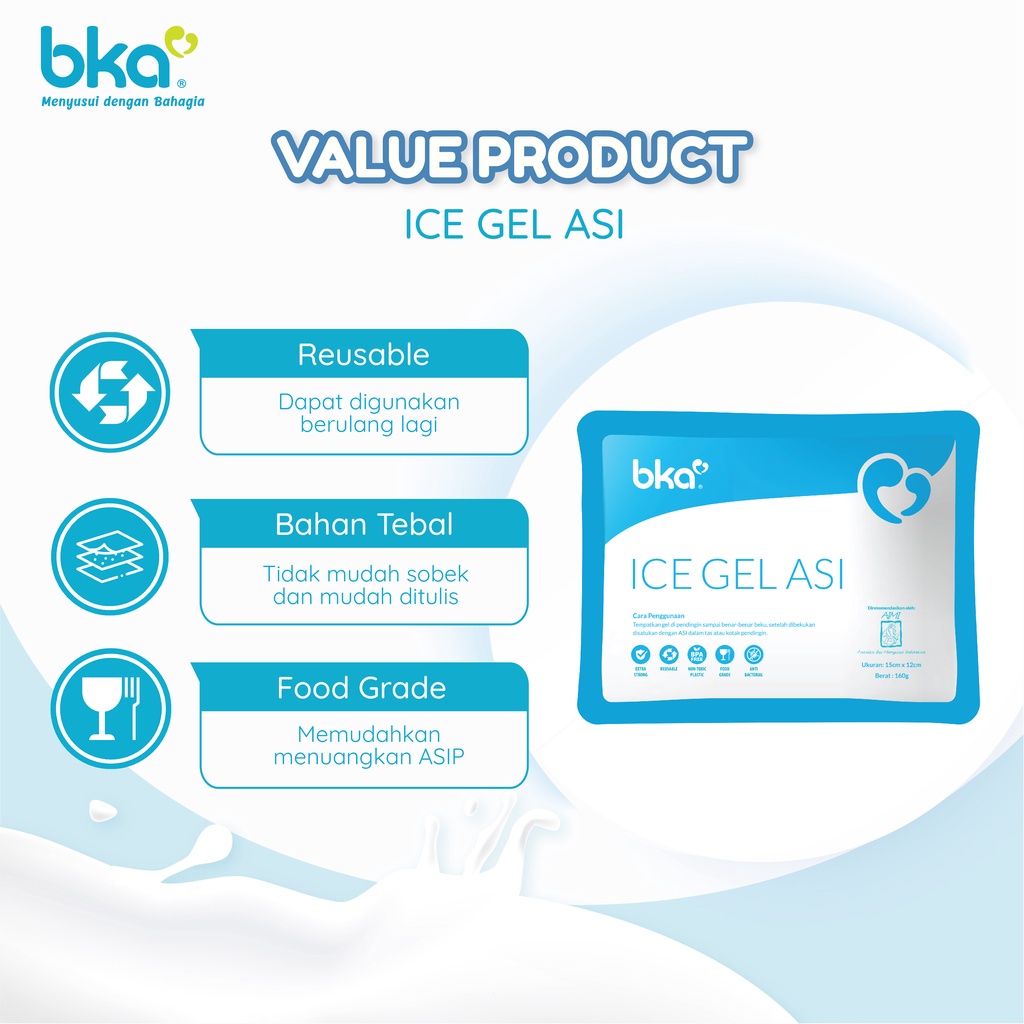 BKA Ice Gel / dingin / panas / gel pendingin asi / es menjaga kulitas asi