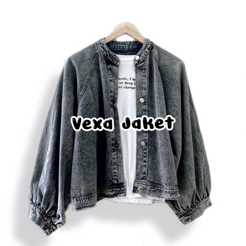 BTC_SOLO01 || ZORA CROP JAKET || CARDIGAN JEANS OVERSIZE || OUTER OVERSIZE JEANS WANITA  || ORIMOZA 