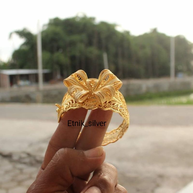 gelang kendari set cincin || satu set gelang kendari Makasar