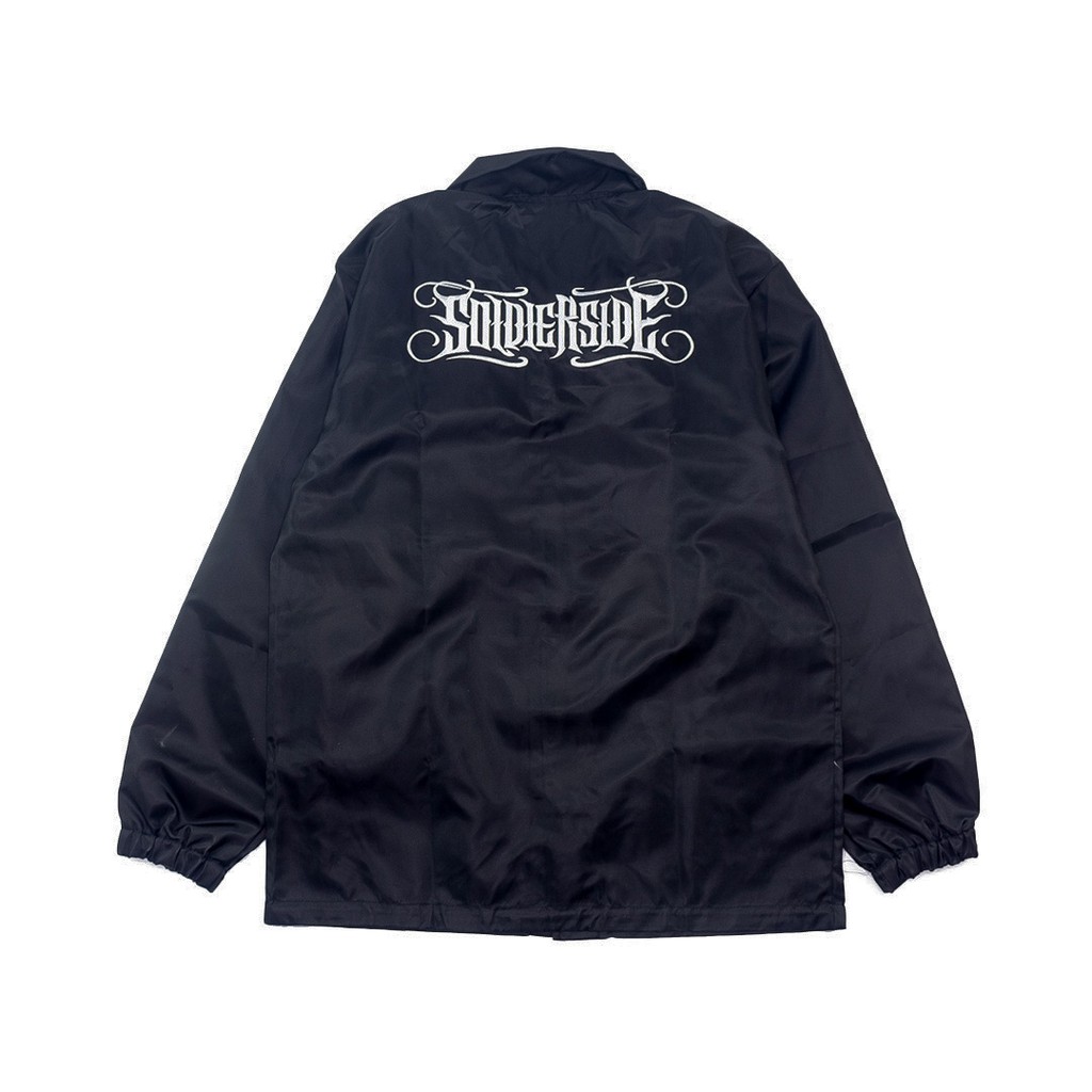 Jacket Windbreaker SOLDIERSIDE / Coach Jacket Hitam "Tribalz" - WB113