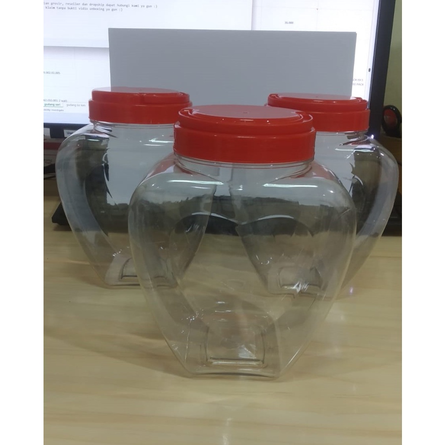 Toples Plastik Polos Tutup Merah Ekonomis Bentuk Hati Dan Segi