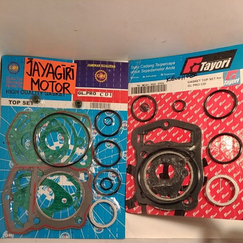 Paking Gasket GL Pro CDI TopSet Perpak Kit Oli Blok Silinder Head Packing Karet Seal Honda FullSet