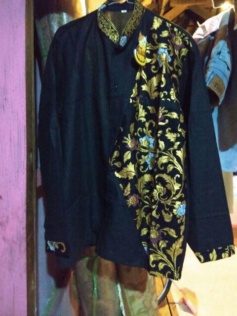 Bswart Batik Hrb026 Kenongo Hem Pendek Padi Pekalongan M L Xl Batik Pria Murah Modern Grosir