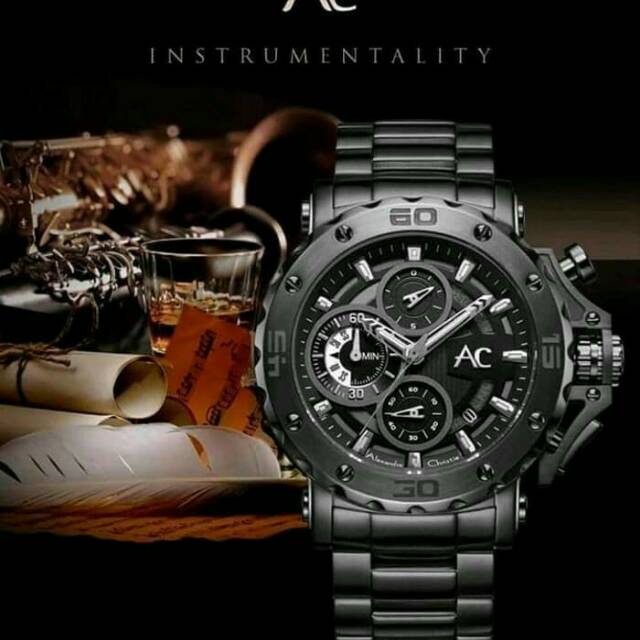 Jam tangan pria merk Alexandre Christie Original AC 9205