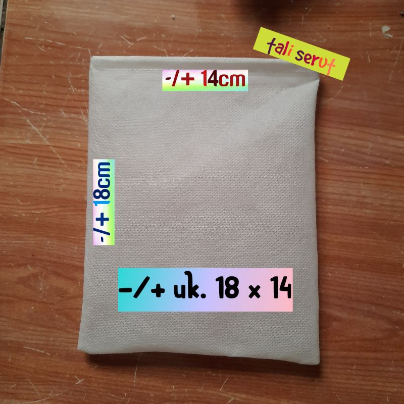 

dustbag kecil -/+ uk. 18x14 tebal putih