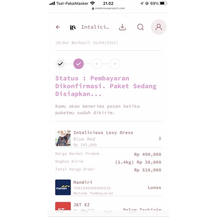 Lexy dress intalicious