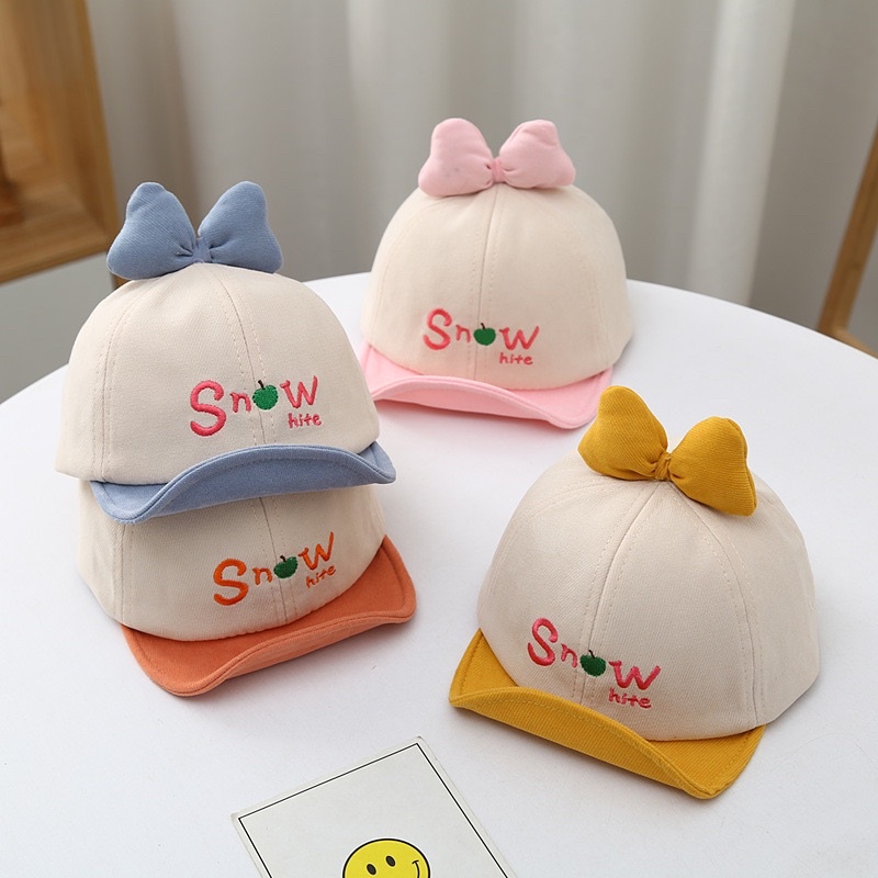 8 bulan - 2 tahun Topi Baseball Anak Perempuan Import Snow White