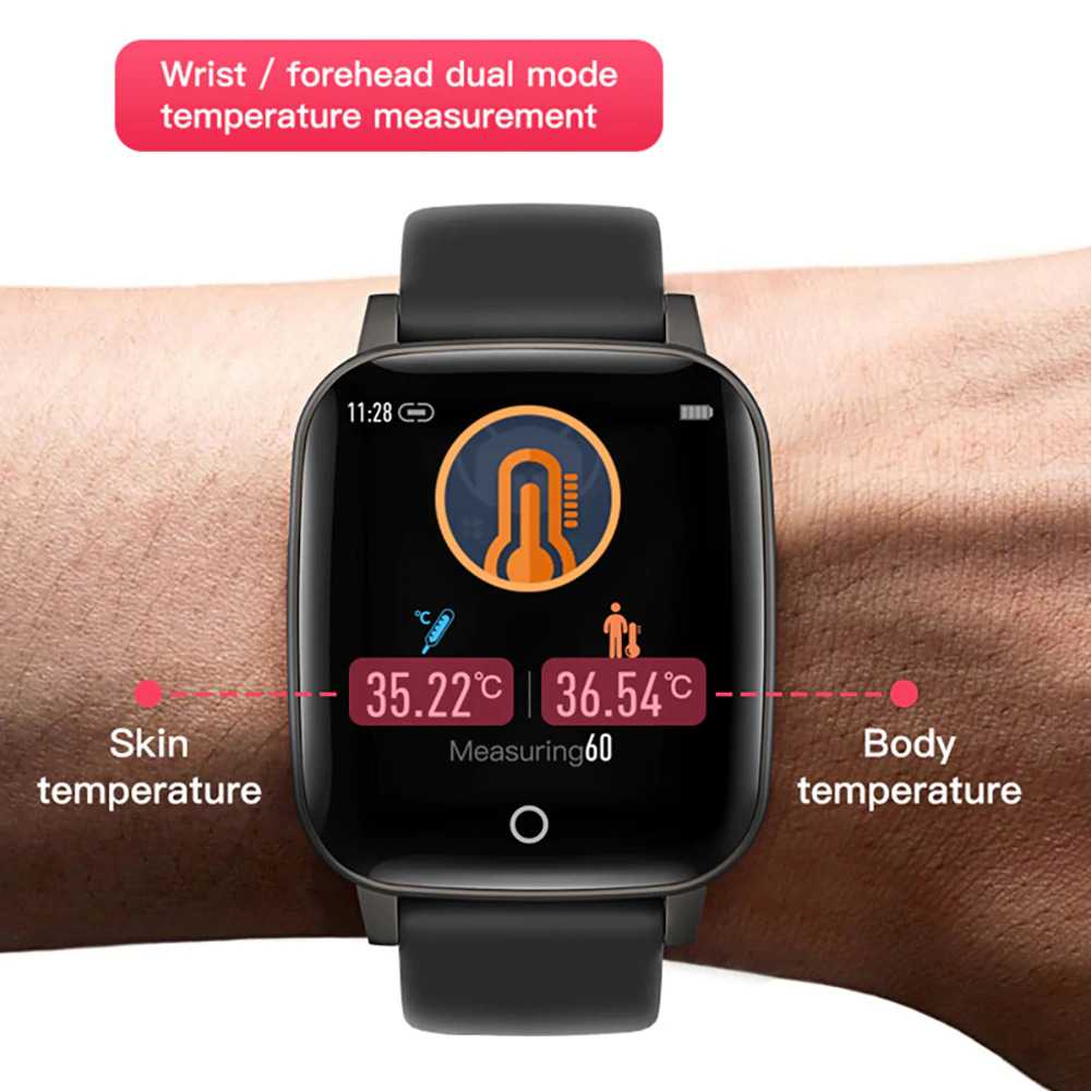 SKMEI Smartwatch Sport Fitness Tracker Heart Rate Thermometer - T1