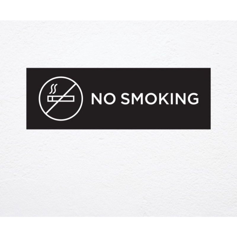 

Dijual Sign In Label No Smoking Akrilik STIKER CUTING Murah