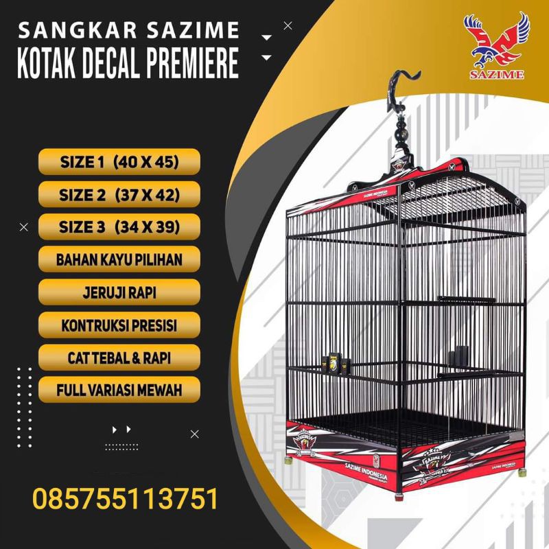 sangkar nepak sazime premiere water slide decal red bukan ebod radja bnr oriq